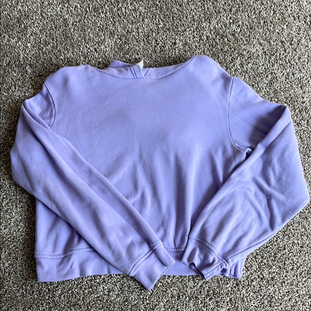 Bella + Canvas Lavender Women's Cropped Sweatshirt